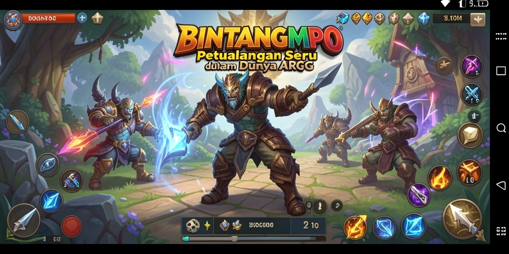 Screenshot gameplay ARPG BINTANGMPO yang menampilkan aksi seru.