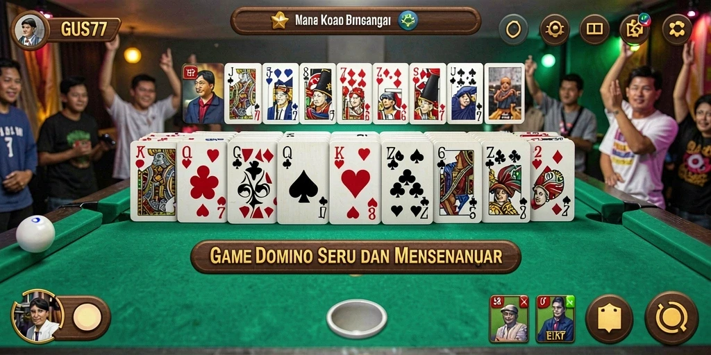 Tampilan gameplay seru di GUS77 dengan pemain yang kompetitif.