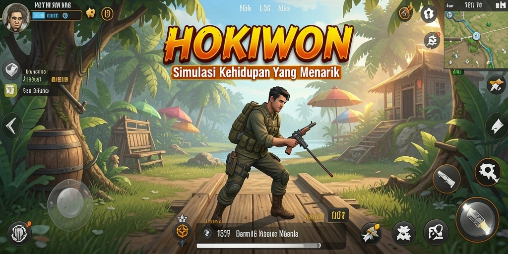 Tangkapan layar gameplay HOKIWON yang menarik dan interaktif.