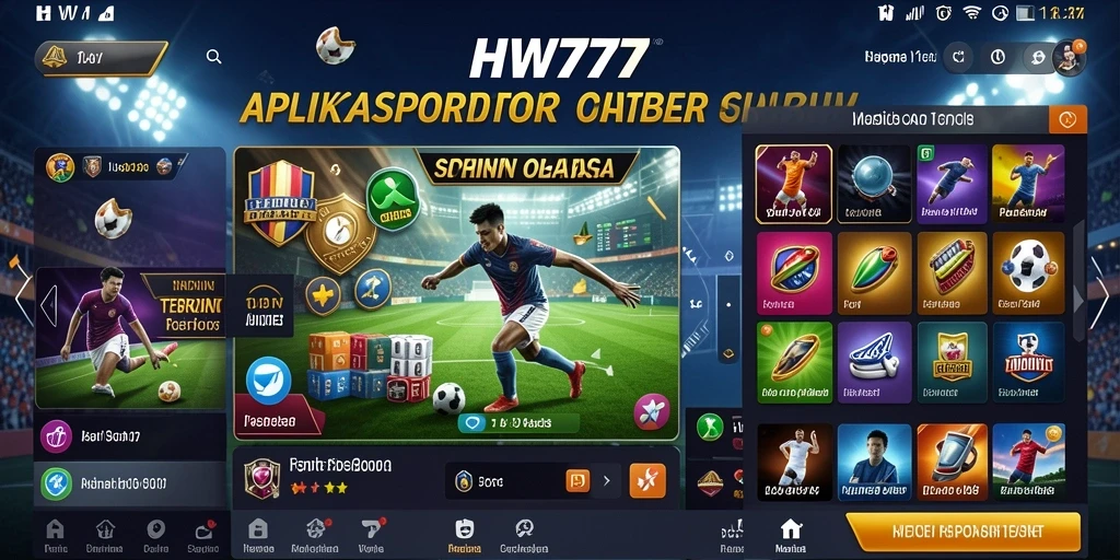 Gameplay menarik dari aplikasi Sportsbook HW777 dengan banyak pilihan taruhan.