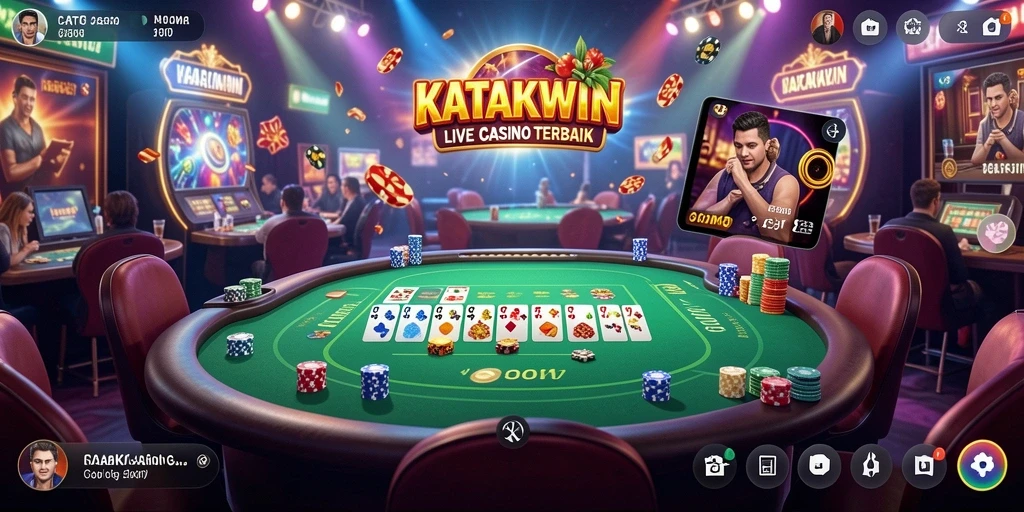 Gameplay menarik dari KATAKWIN Live Casino dengan dealer langsung.