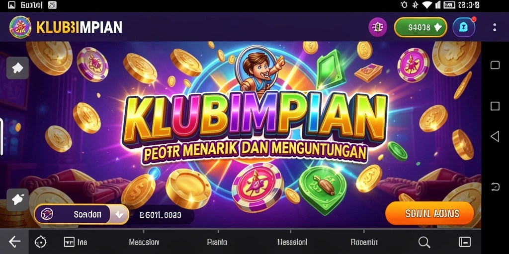 Screenshot gameplay KLUBIMPIAN yang menunjukkan keseruan bermain slot.