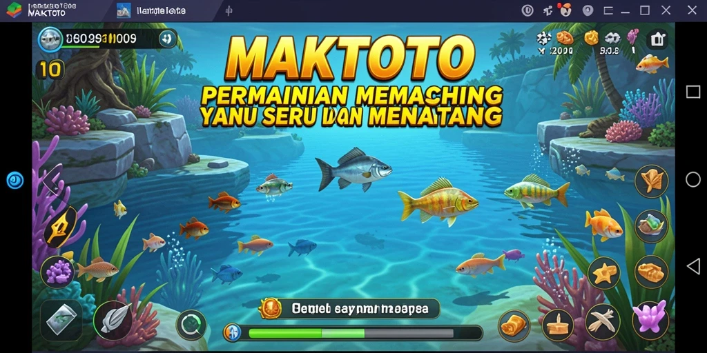 Screenshot gameplay <strong>MAKTOTO</strong> saat memancing dengan teman-teman di lautan.