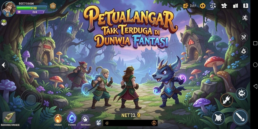Tangkapan layar menampilkan aksi seru dalam game Adventure.