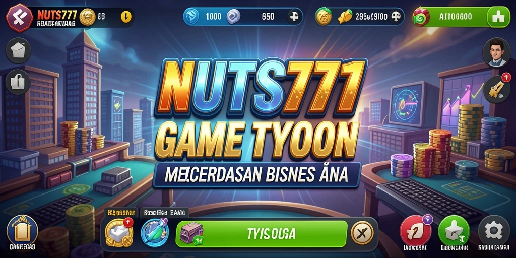 Tampilan menarik dari gameplay NUTS777 dengan elemen Tycoon yang menantang.