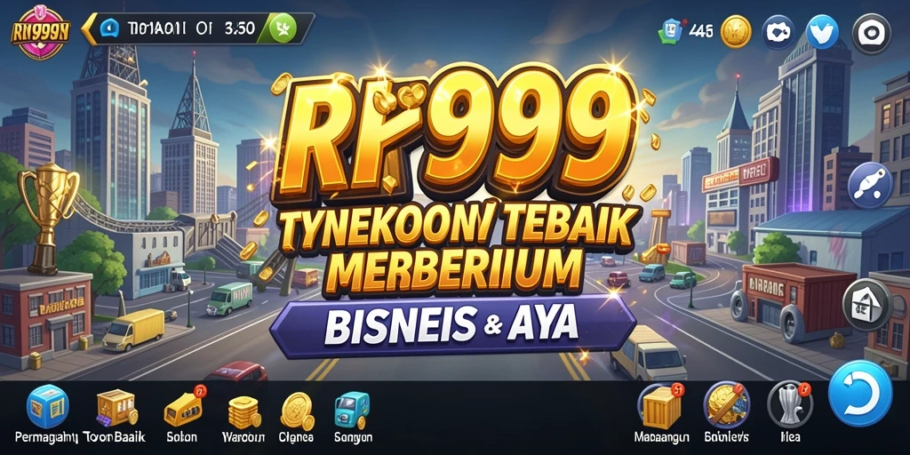 Tampilan gameplay RR999 yang menarik dan penuh strategi Tycoon.