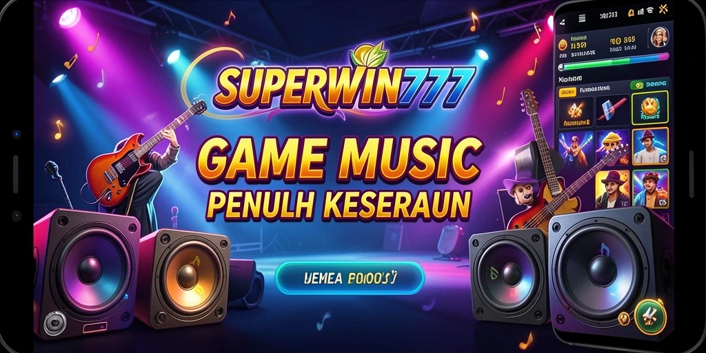 Tampilan gameplay menarik dari SUPERWIN777 yang penuh musik dan tantangan.