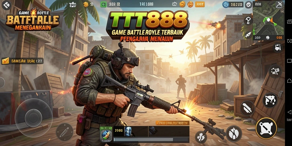 Gameplay seru TTT888 dalam pertempuran Battle Royale.