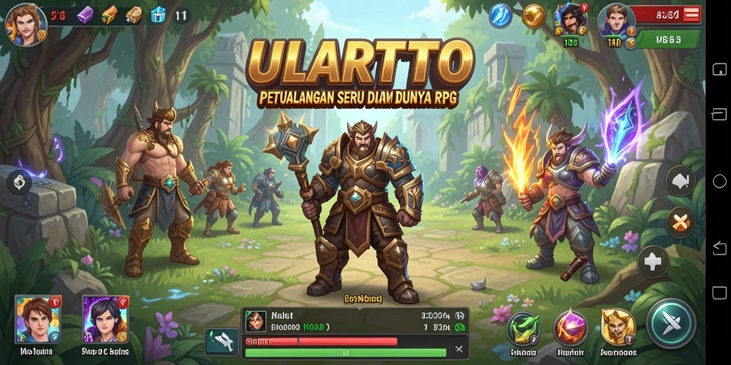 Gameplay ULARTOTO yang menarik dengan aksi epik dan petualangan seru.