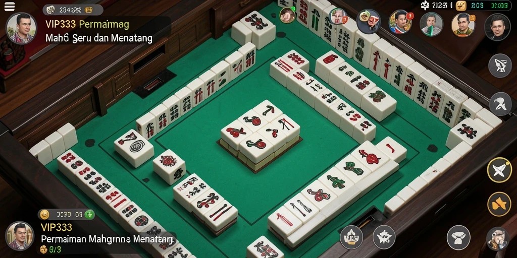 Tampilan menarik dari gameplay Mahjong di VIP333.