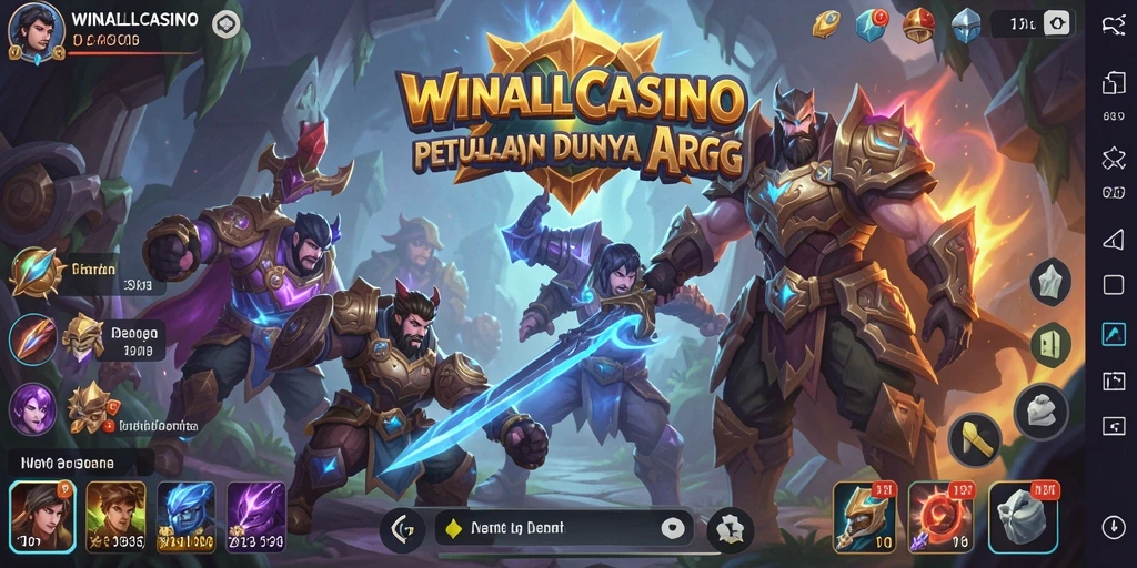 Tampilan gameplay seru dan menantang dalam WINALLCASINO.